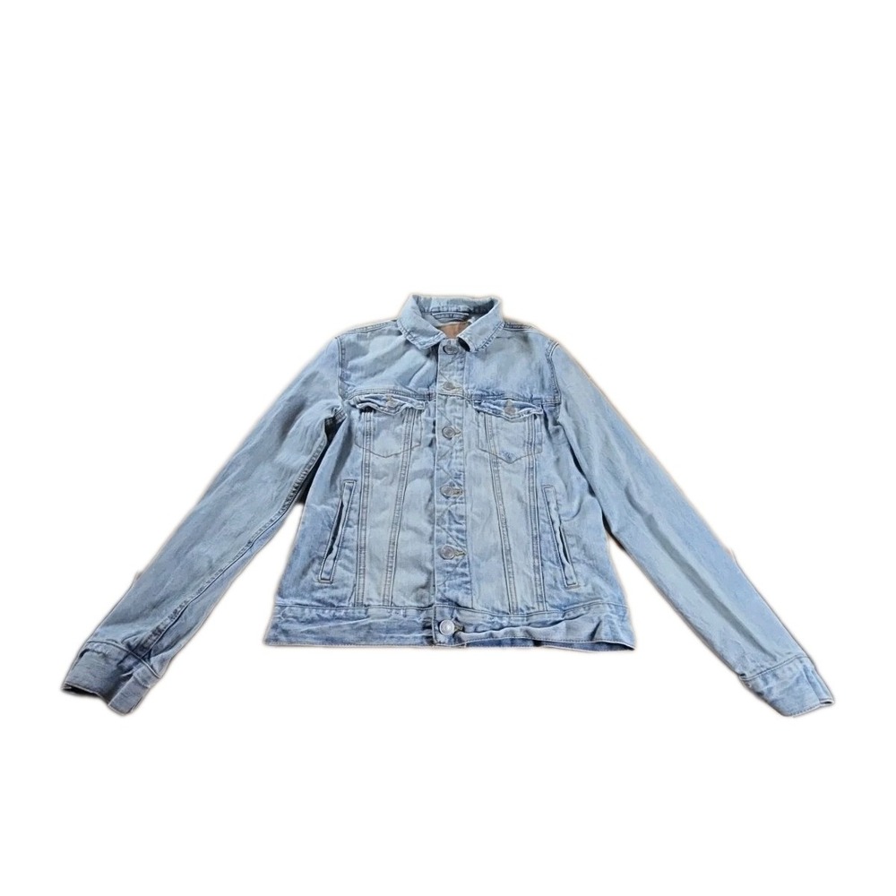 American Eagle Outfitters Trucker Jean Jacket Women SMALL Button Up